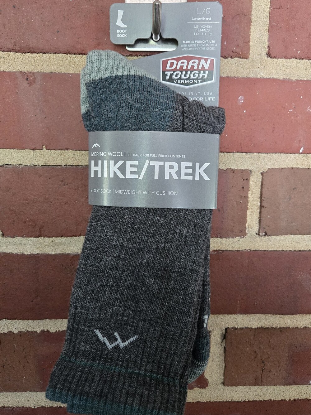Darn Tough Hike Trek Merino Wool Hiking Boot Socks Women’s L/XL New USA
